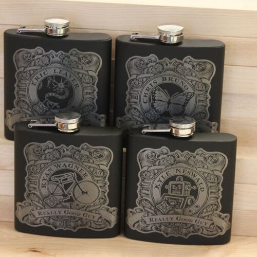 Laser Engraved 6oz Flask Thumbnail