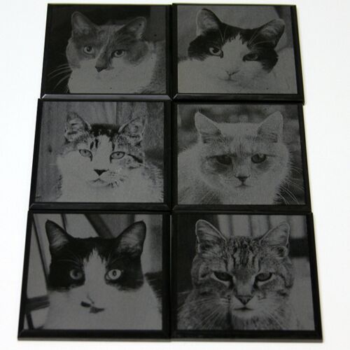 Custom Engraved Marble Coasters (Set of 4) Thumbnail